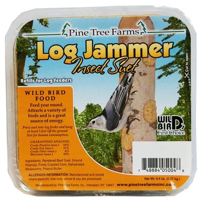 Pine Tree Farms Log Jammer Suet Plugs - Insect (9.4 oz)