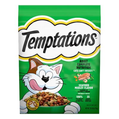 Temptations Seafood Medley Flavor Dry Cat Food (13.5 lb)