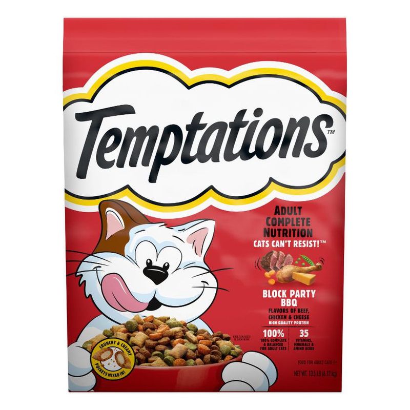 Temptations Block Party BBQ Flavor Dry Cat Food (13.5 lb)