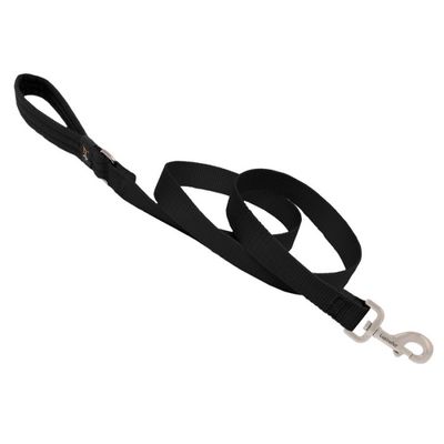 Lupine Basic Solids Black Leash (6 ft) - dog collars and leashes at Liberty Farm Home and Garden Ga…
