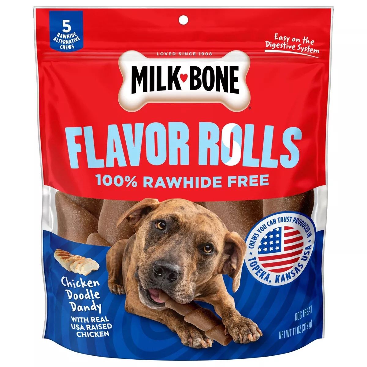 Milk-Bone Real Chicken Flavor Rolls (11 oz)