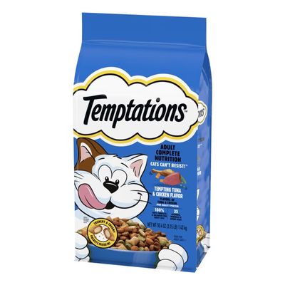 Temptations Tempting Tuna &amp; Chicken Flavor Dry Cat Food (3.15 lb)