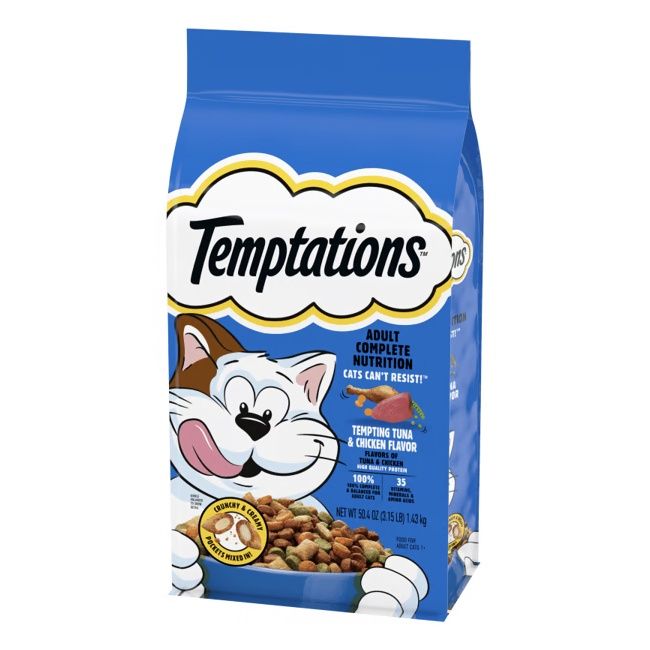 Temptations Tempting Tuna &amp; Chicken Flavor Dry Cat Food (3.15 lb)