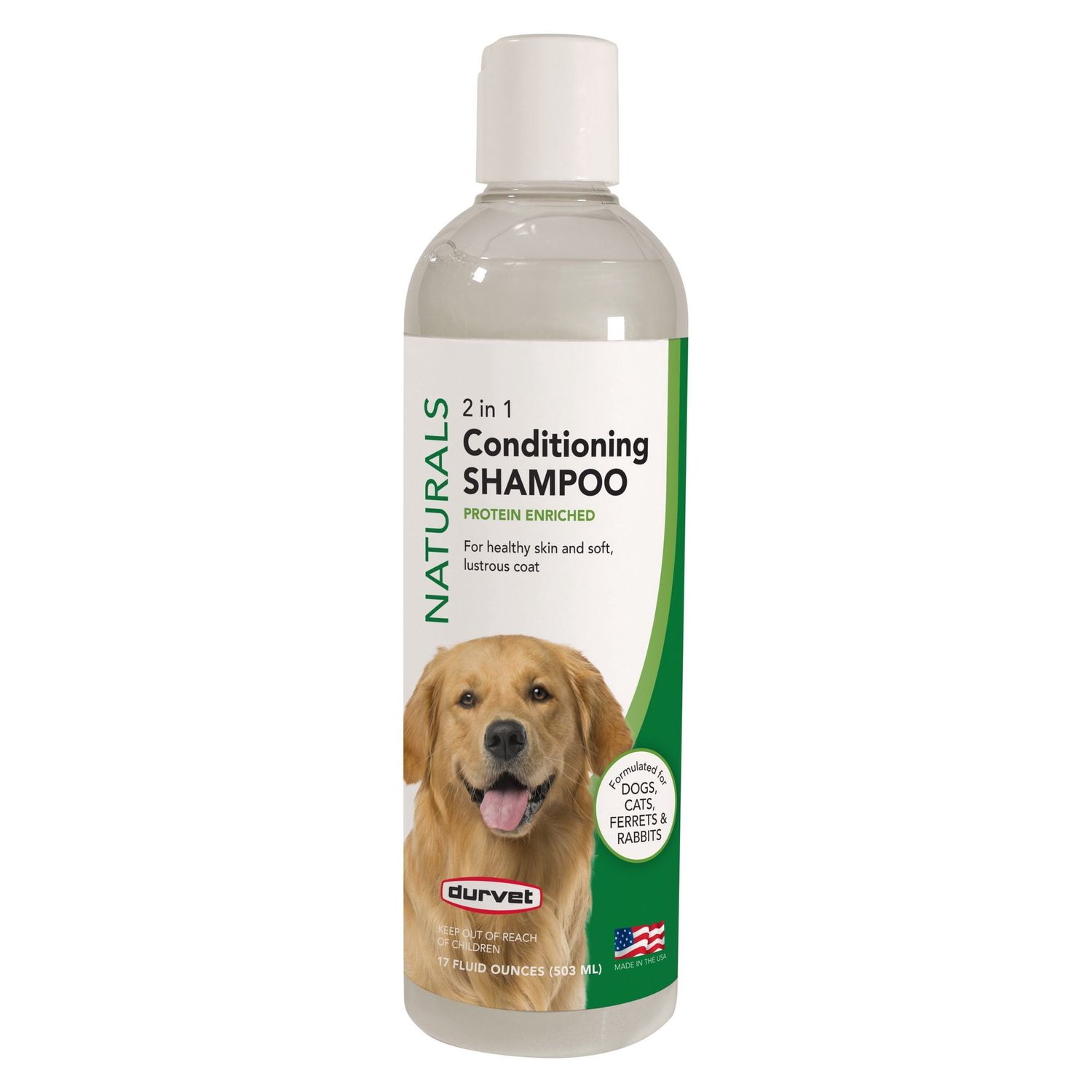 Durvet Naturals 2 in 1 Conditioning Shampoo (17 oz)