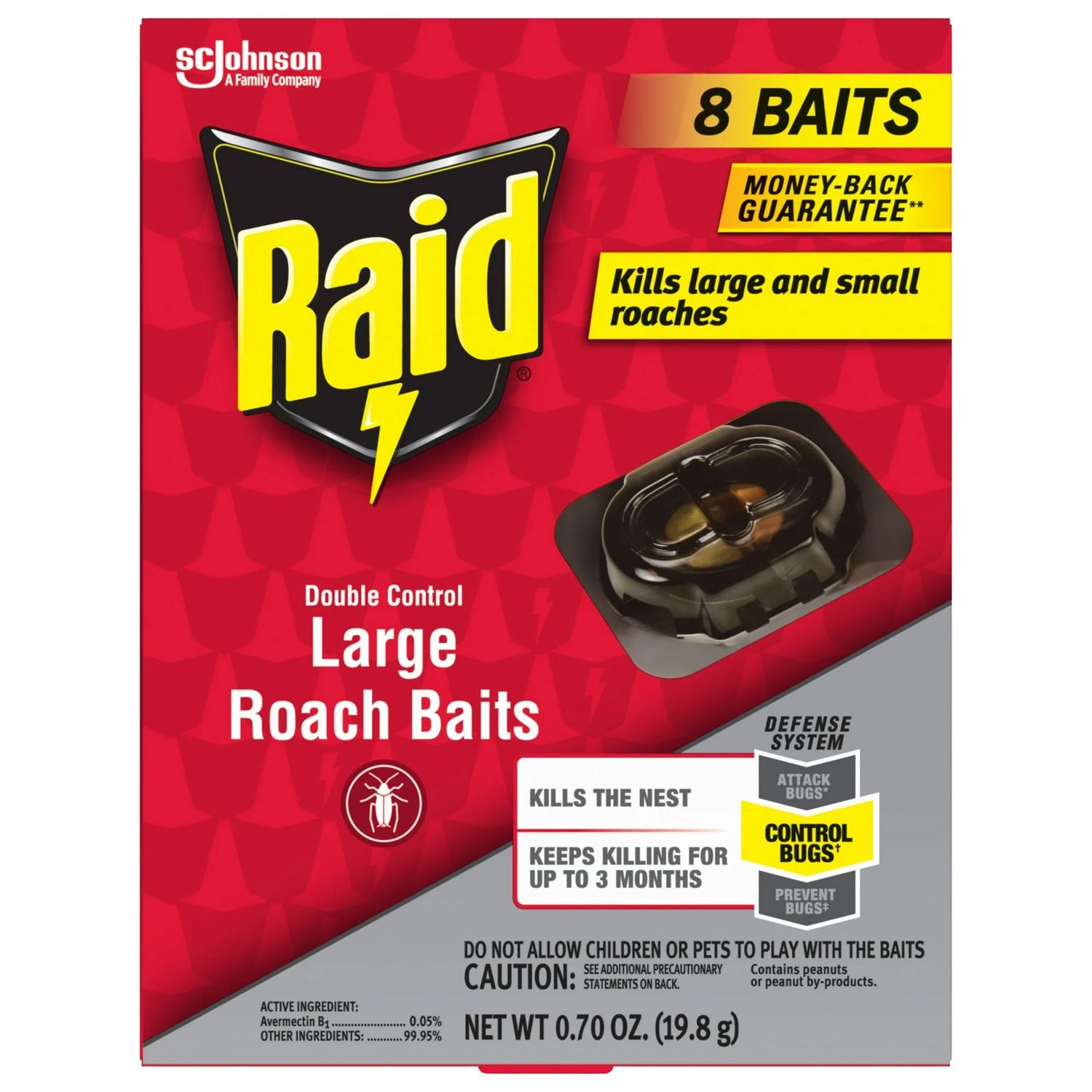 Raid Double Control Large Roach Killer Bait (8 Count)