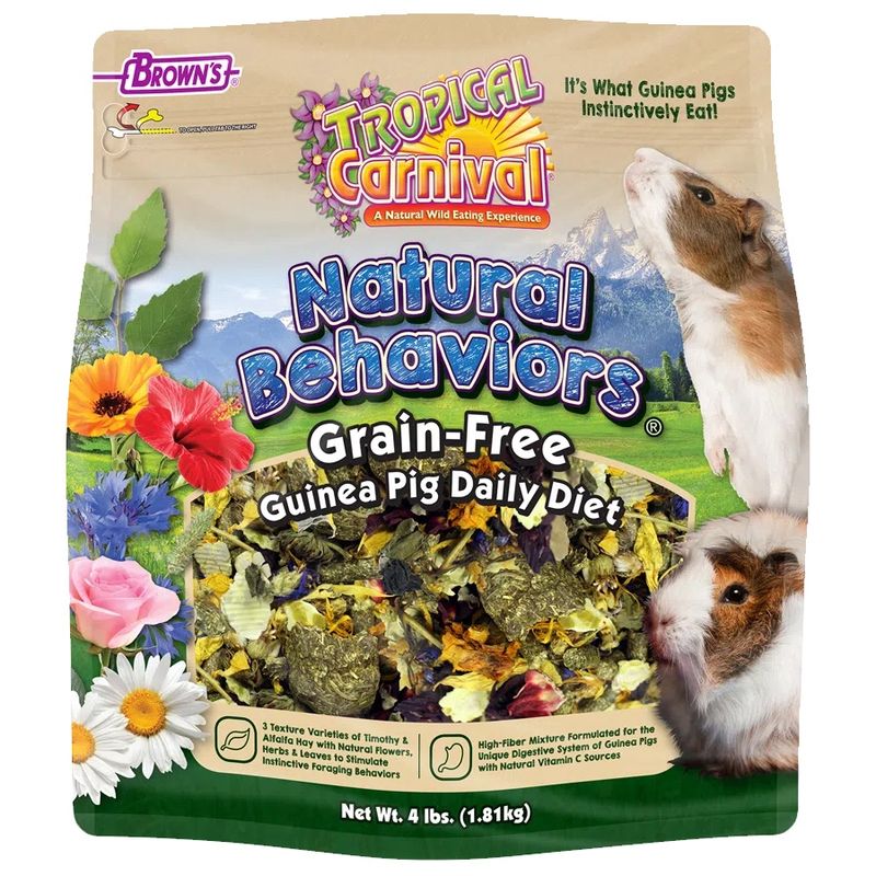 FM Brown&#39;s Tropical Carnival® Natural Behaviors® Guinea Pig Grain-Free Daily Diet (4 lb)