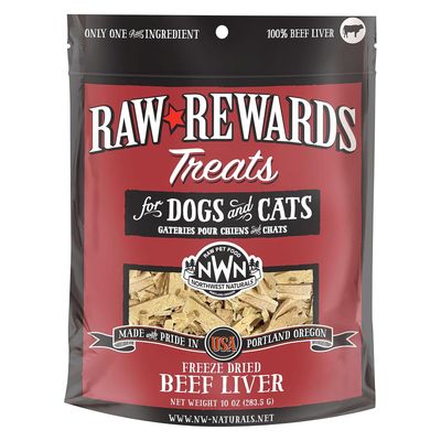 Northwest Naturals Raw Rewards Freeze-Dried Beef Liver Treats (10 oz)