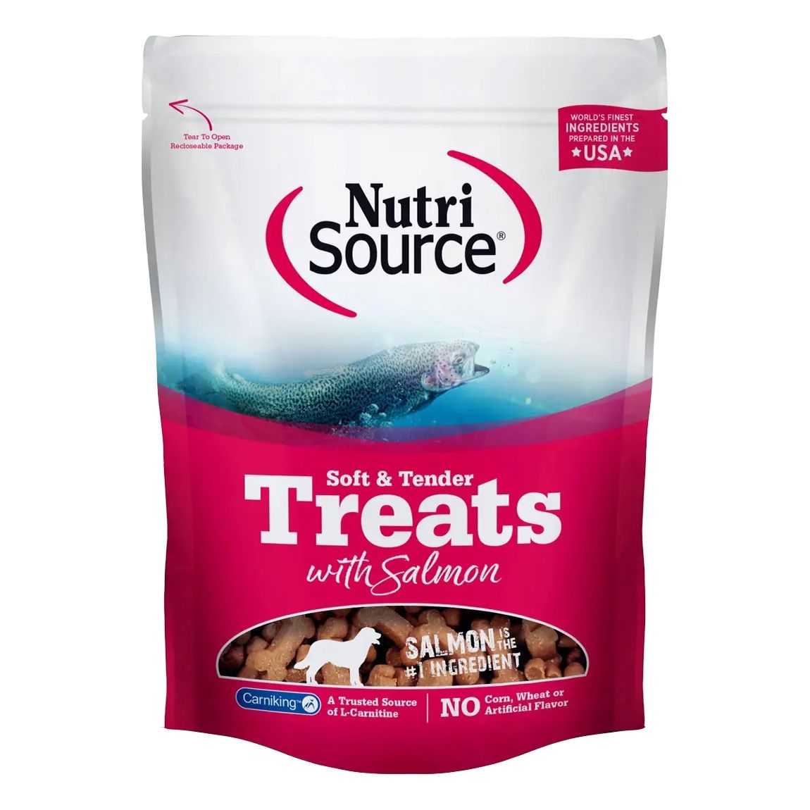 NutriSource Soft &amp; Tender Salmon Dog Treats (14 oz)