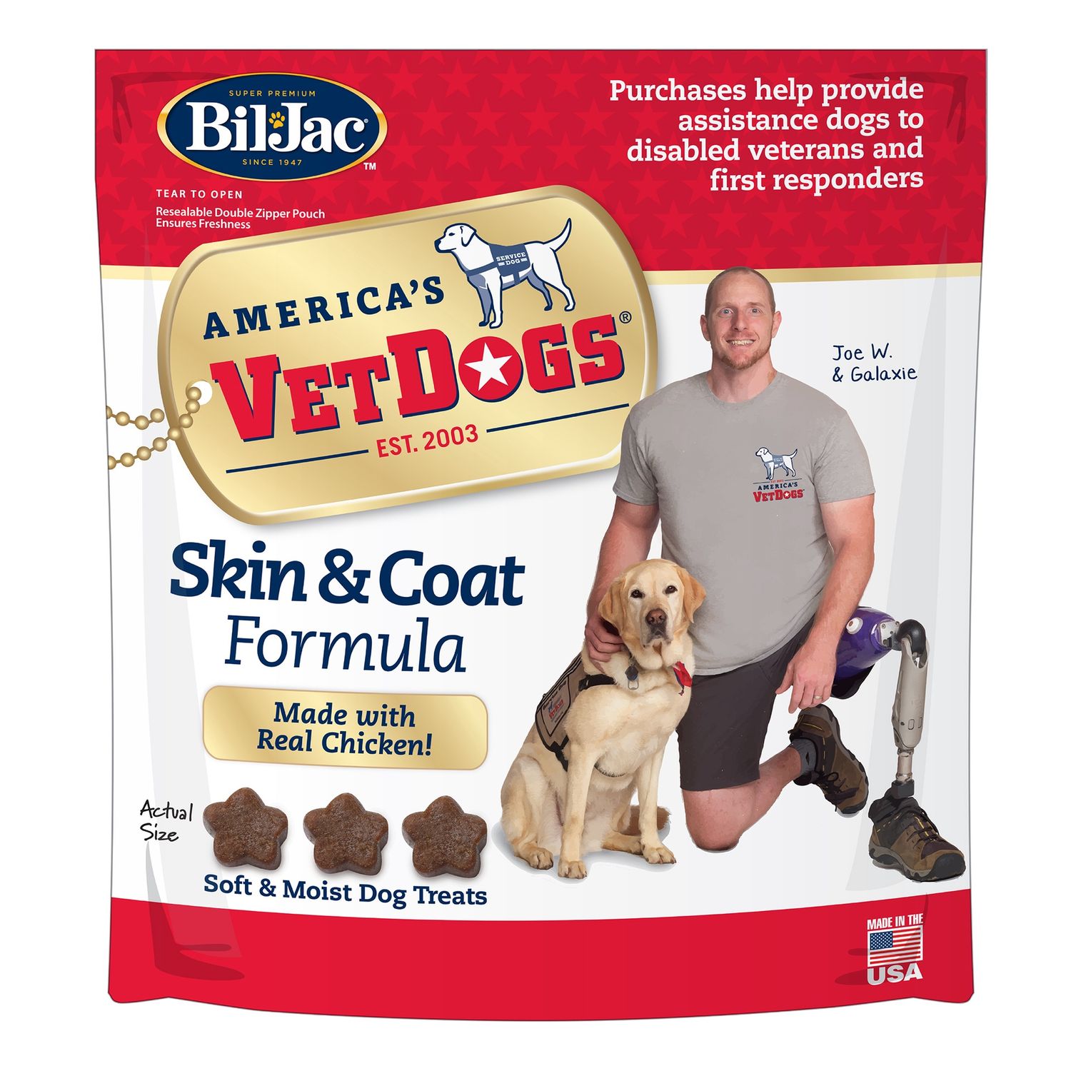 Bil-Jac America&#39;s VetDogs® Treats (10 oz)