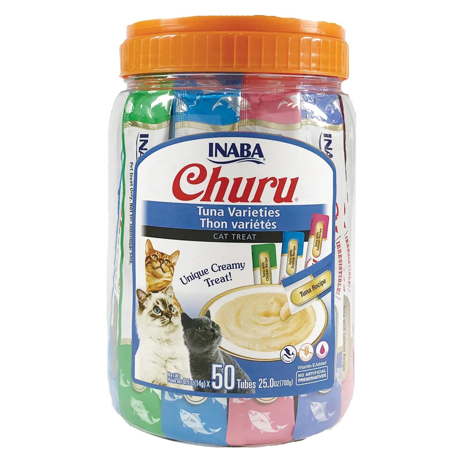 Inaba Churu Tuna Varieties Cat Treats (0.5 oz) 50-Pack