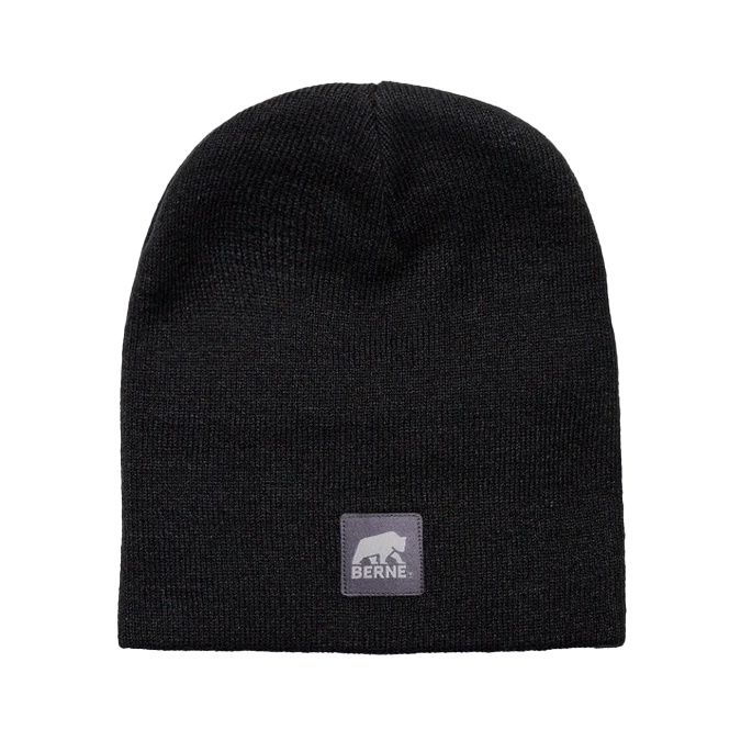 BERNE Heritage Knit Beanie, Color: Black