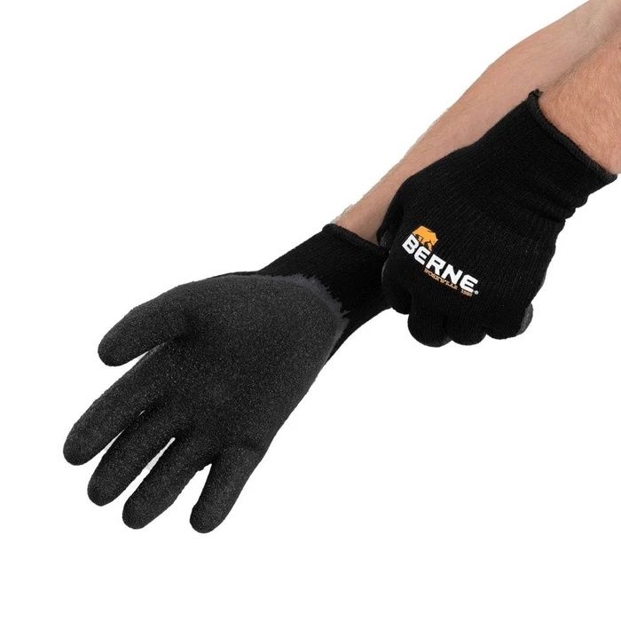 BERNE Heavy-Duty Quick Grip Glove, Size: Medium, Color: Black