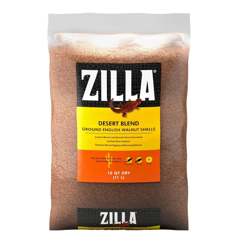 Zilla Desert Blend English Walnut Shell Reptile Bedding (10 qt)
