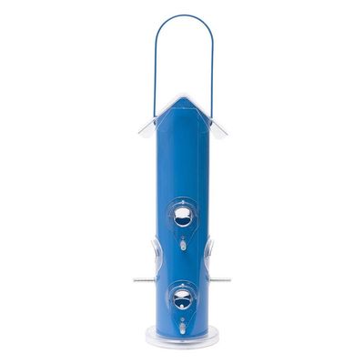 Perky-Pet Blue Metal Tube Feeder Liberty Farm Home &amp; Garden Galion Ohio