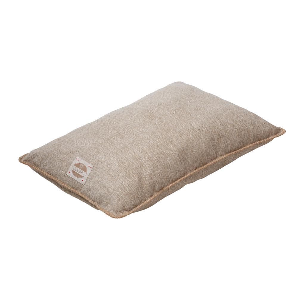 Happy Tails Large Chenille Pet Bed (30 in x 40 in), Color: Beige