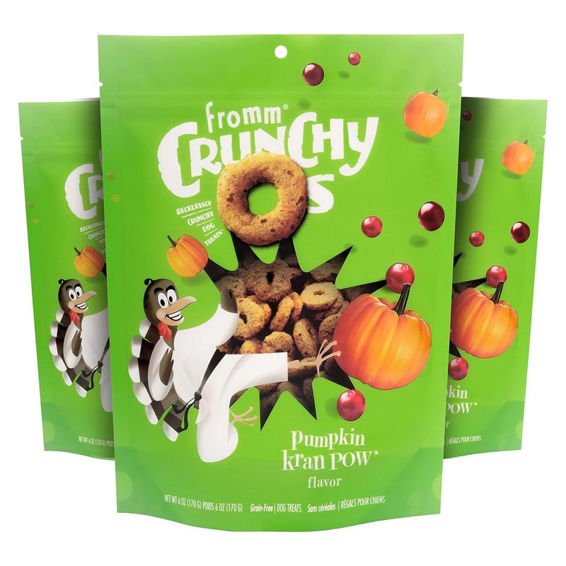 Fromm Crunchy O&#39;s Pumpkin&#39; Kran Pow (6 oz) 3-Pack