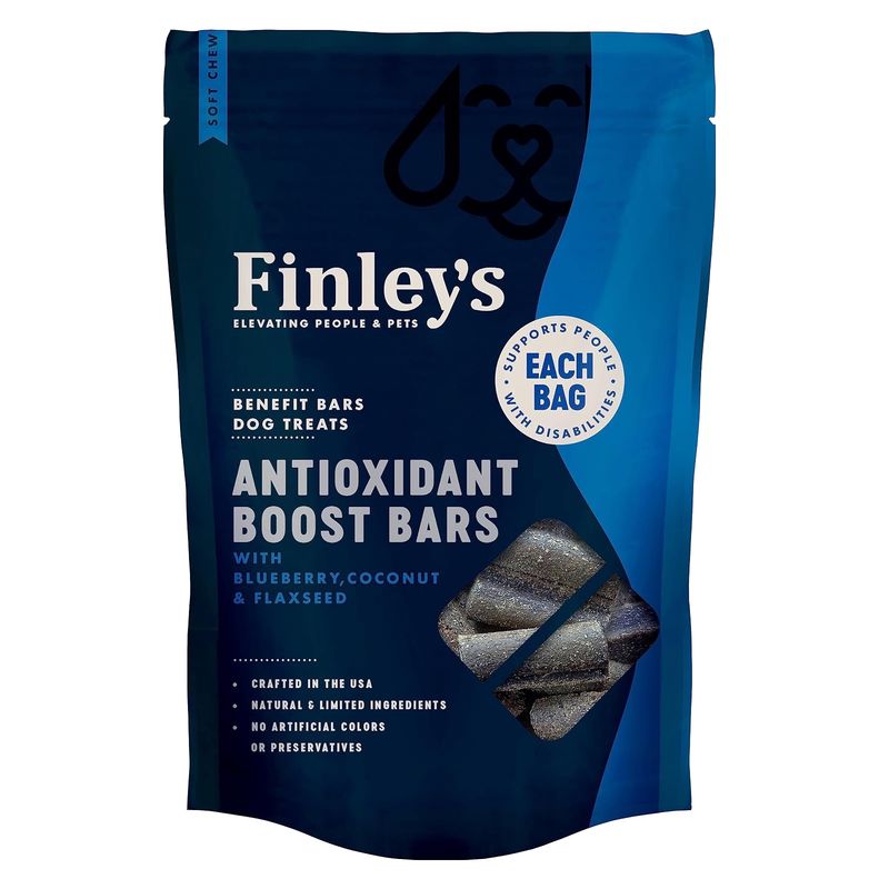 Finley&#39;s Antioxidant Boost Soft Chew Benefit Bars Dog Treats (16 oz)