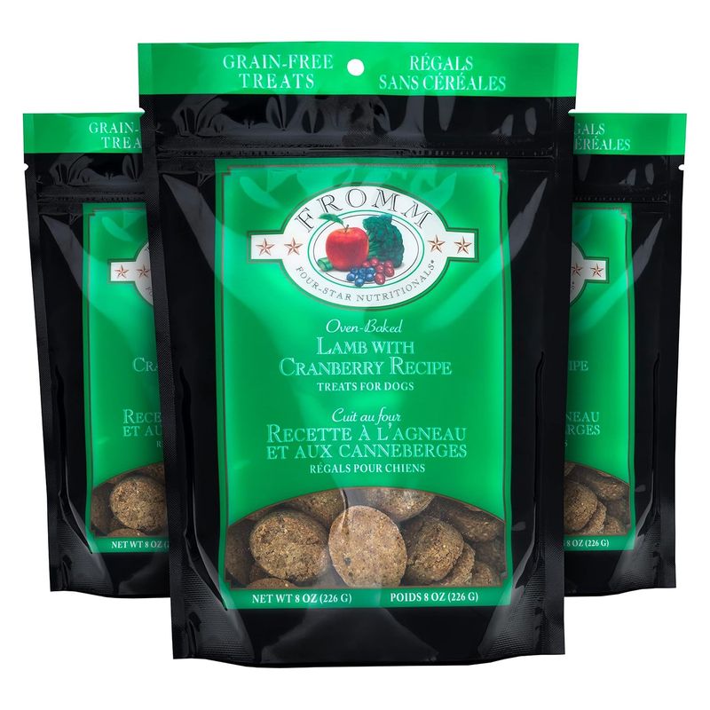 Fromm Four-Star Lamb with Cranberry Dog Treats (8 oz) 3-Pack