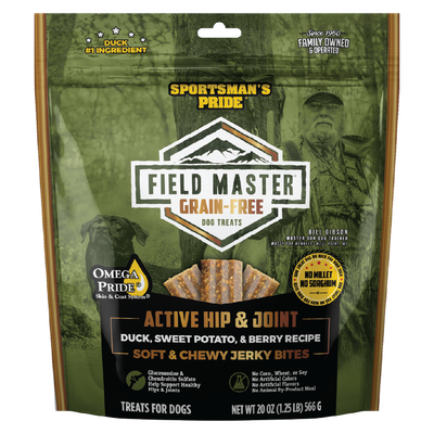 Field Master Grain Free  Hip &amp; Joint Jerky Bites (20 oz)