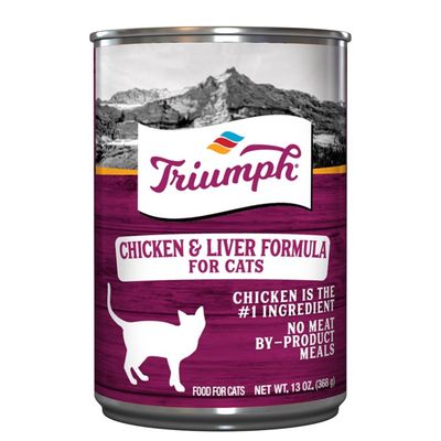 Triumph Chicken &amp; Liver Formula Cat Food (13.2 oz) available in Galion area