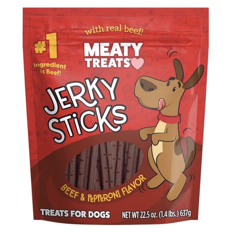 Meaty Treats Jerky Stick Beef &amp; Pepperoni (22.5 oz)
