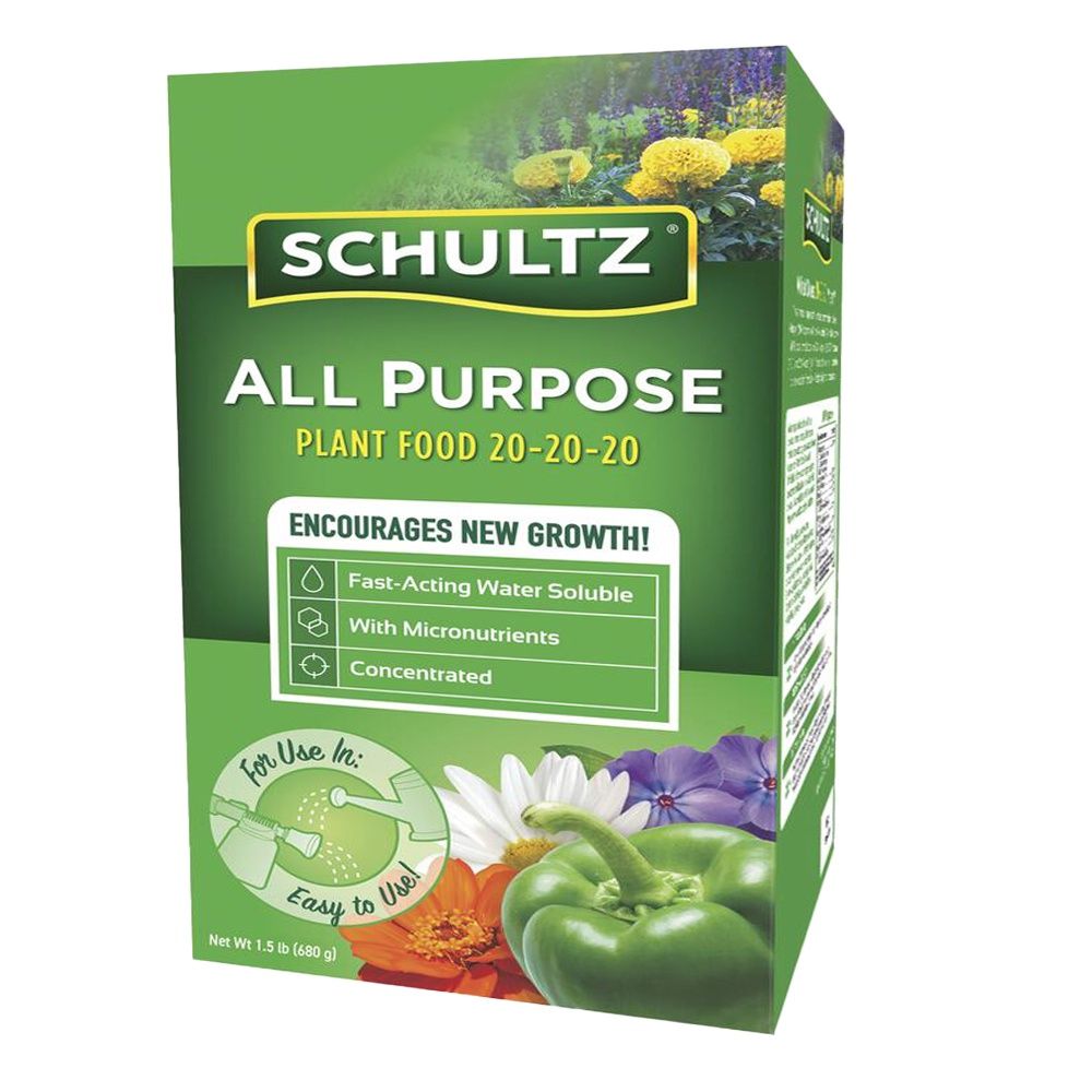 Schultz All Purpose Water Soluble Fertilizer 20-20-20 (1.5 lb)