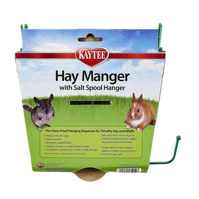 Kaytee Hay Manger with Salt Spool Hanger available at Liberty FHG Galion OH