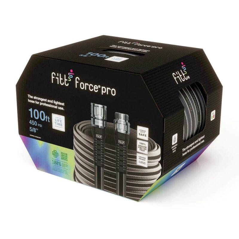Fitt Force Pro Heavy-Duty Commercial Grade Water Hose (5/8 in x 100 ft)