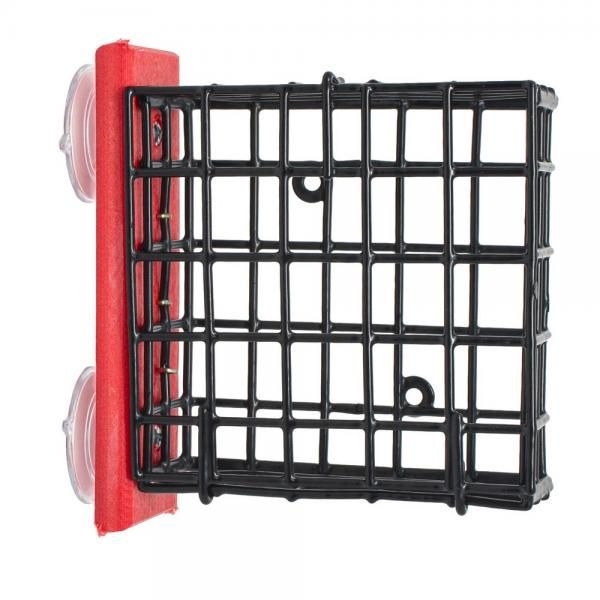 Songbird Essentials Red Suet Window Feeder