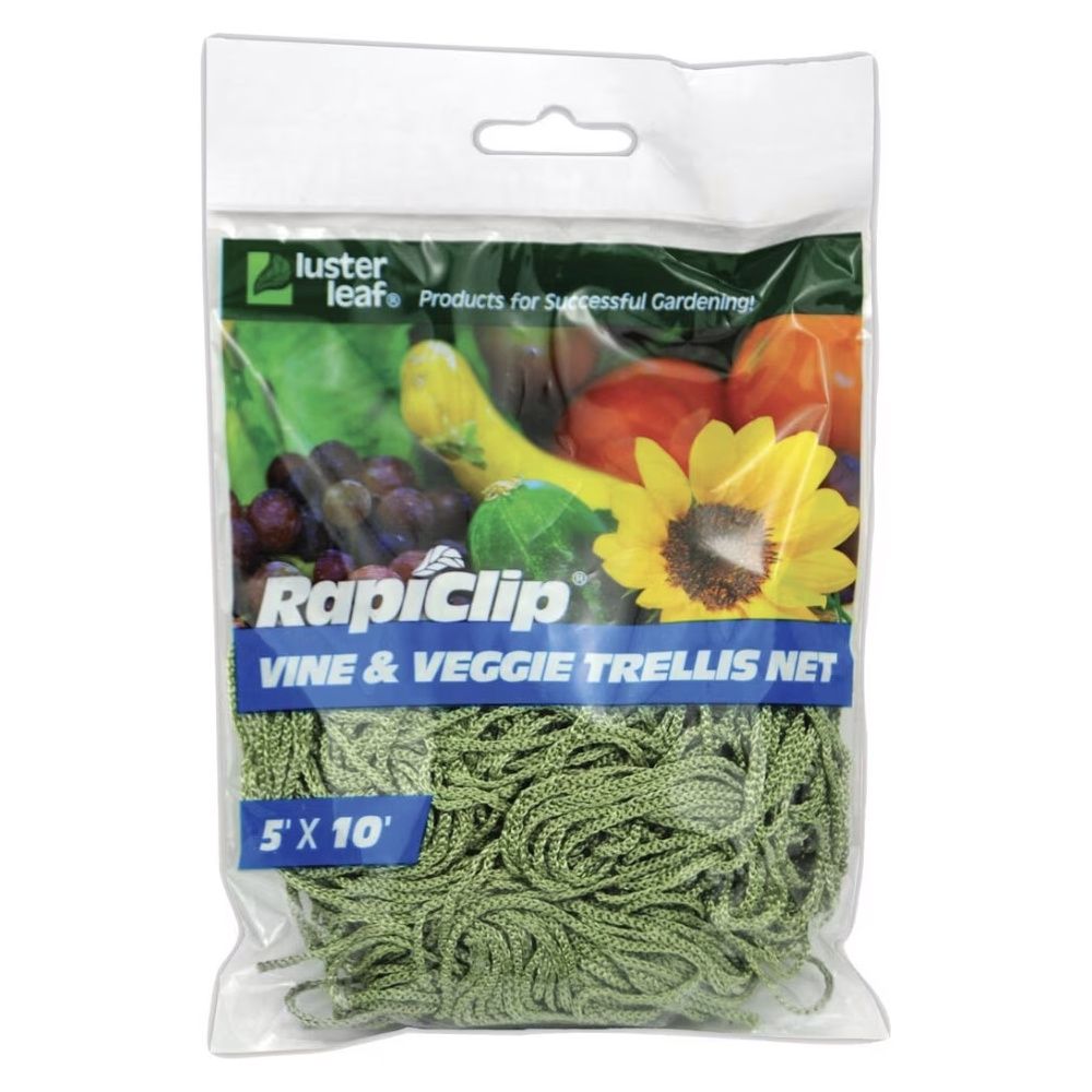 Rapiclip Vine &amp; Veggie Trellis Net (5 ft x 10 ft)