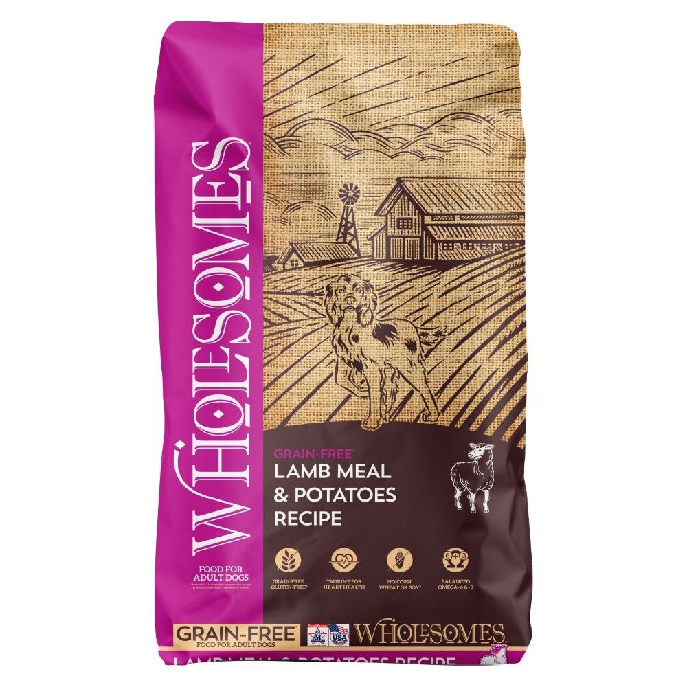 Wholesomes Grain Free Lamb Meal &amp; Potatoes 35 lb