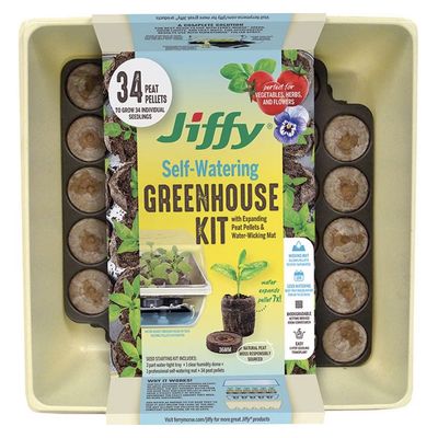 Jiffy Self-Watering Seed Starter Tray Kit (34 Cell)