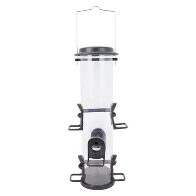 Perky-Pet® Black 2-in-1 XL Tube Feeder - 4 lb Capacity