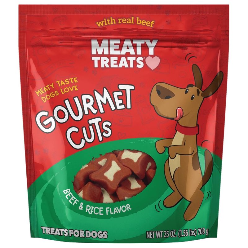 Meaty Treats Gourmet Cuts Beef &amp; Rice (25 oz)