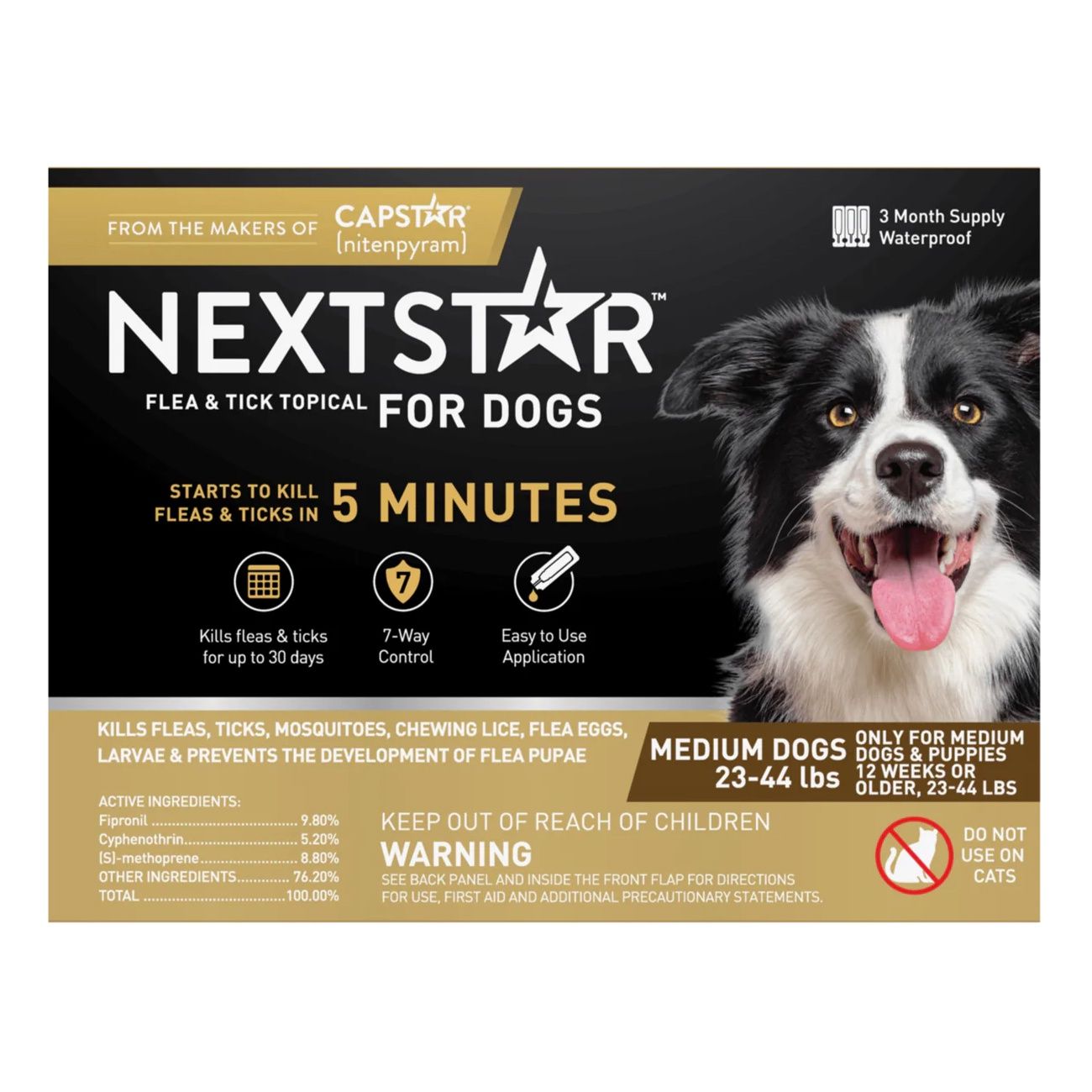 NEXTSTAR® Flea &amp; Tick Topical for Dogs (23 - 44 lb) 3 Month Supply