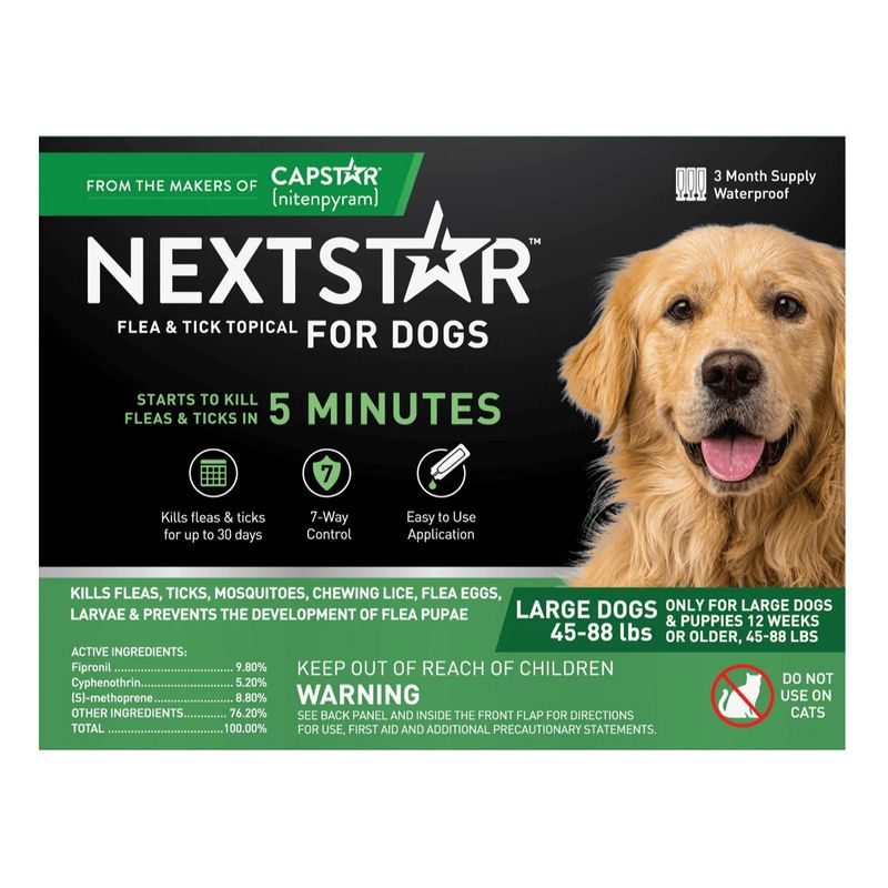 NEXTSTAR® Flea &amp; Tick Topical for Dogs (45 - 88 lb) 3 Month Supply