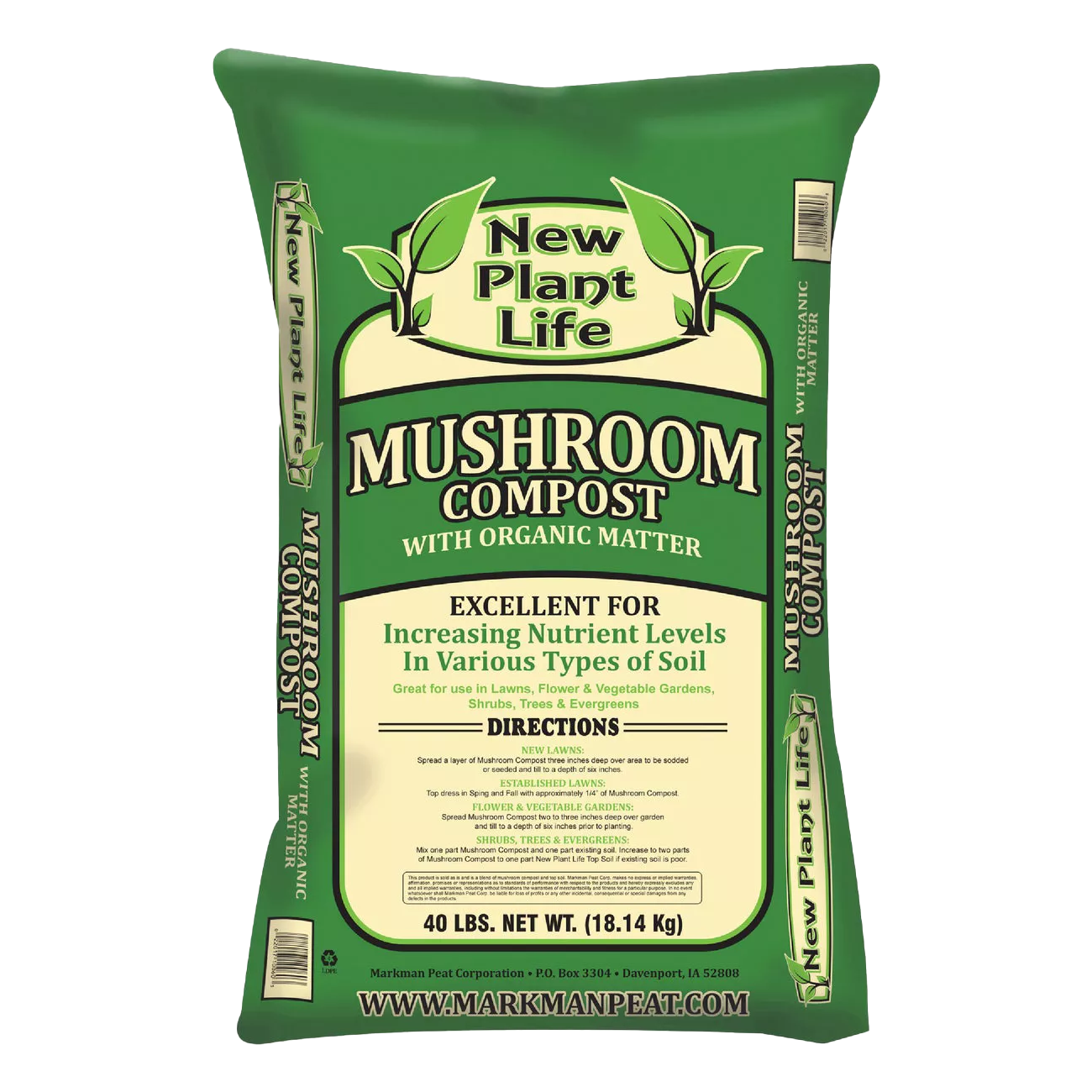 New Plant Life Mushroom Compost (40 lb)