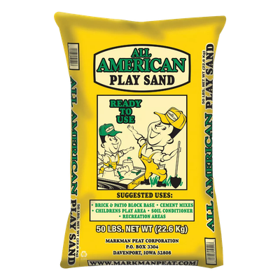 Front view of All American all-purpose play sand 50 lb bag — LibertyFHG Galion OH