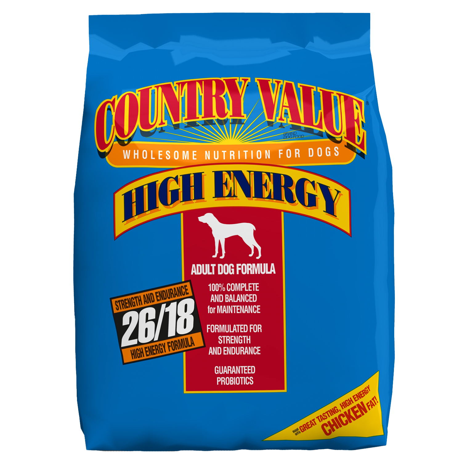 Country Value High Energy 26/18 Adult Dog Food (50 lb)
