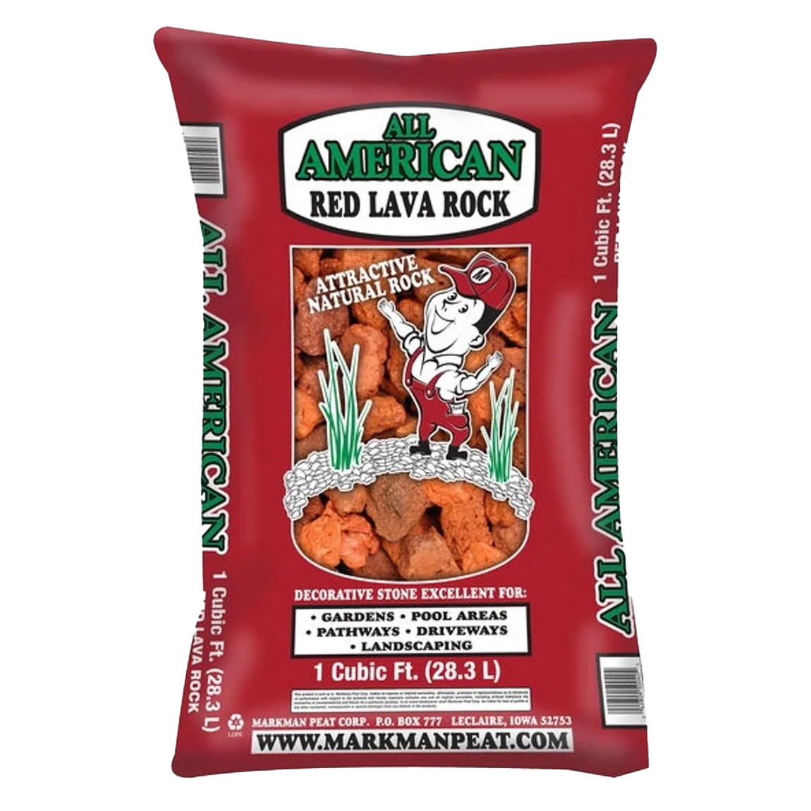 New Plant Life Red Lava Rock (1 cf)