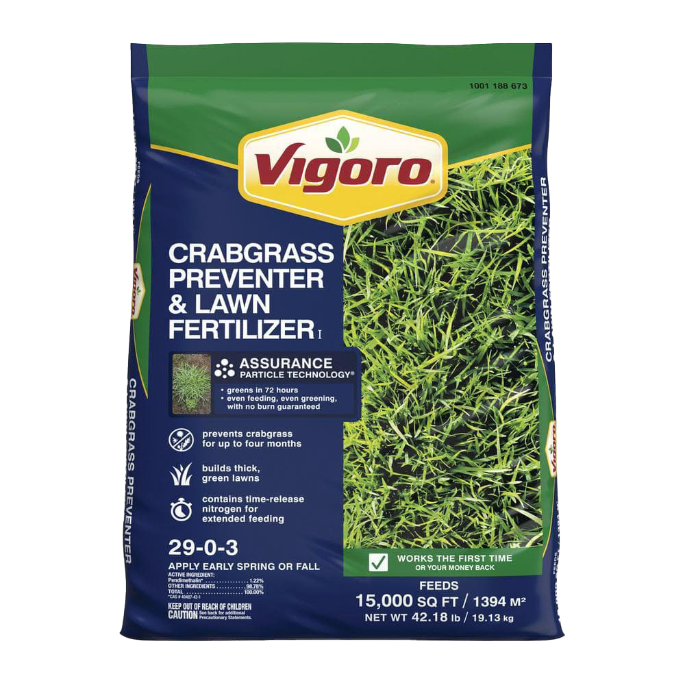 Vigoro Crabgrass Preventer &amp; Lawn Fertilizer - 15,000 sq. ft. - 42.18 lb