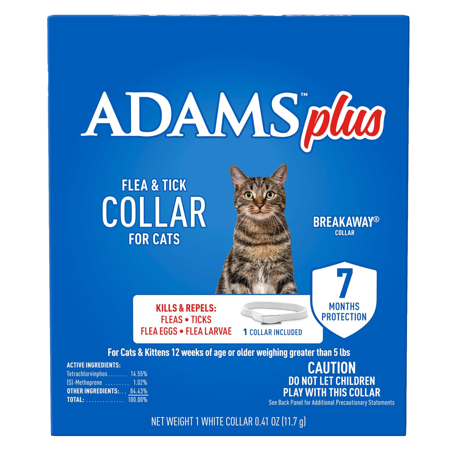 Adams Plus Flea &amp; Tick Collar for Cats
