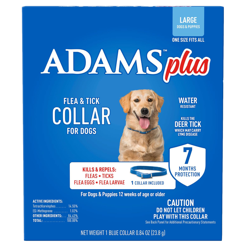 Adams Plus Flea &amp; Tick Collar for Dogs (Large)