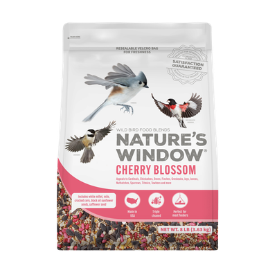 Nature’s Window Cherry Blossom 8 lb birdseed bag — LibertyFHG Galion OH