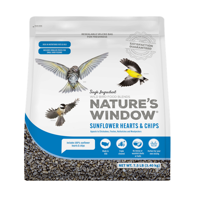 Nature’s Window Sunflower Hearts &amp; Chips (7.5 lb)