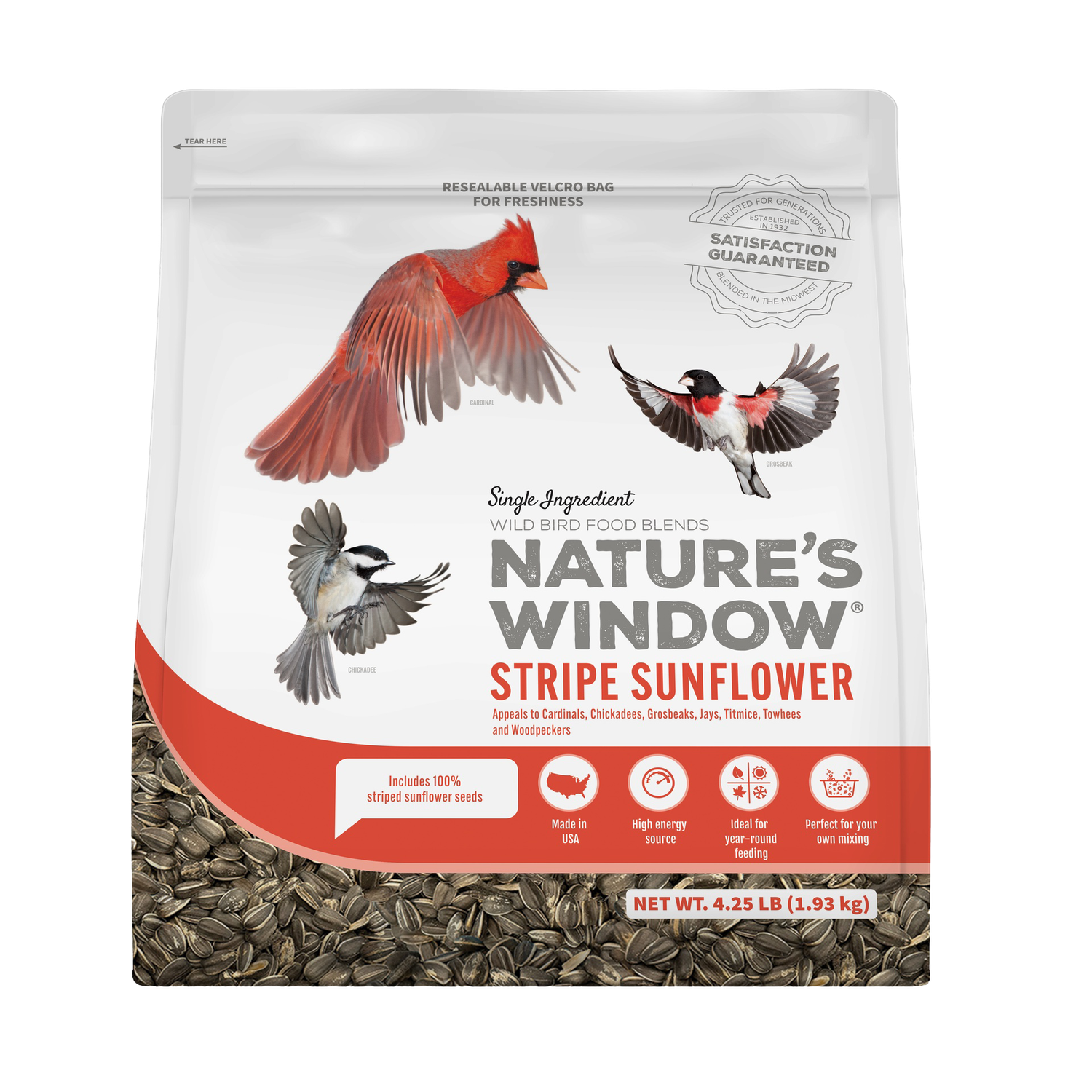 Nature&#39;s Window Striped Sunflower (4.25 lb)