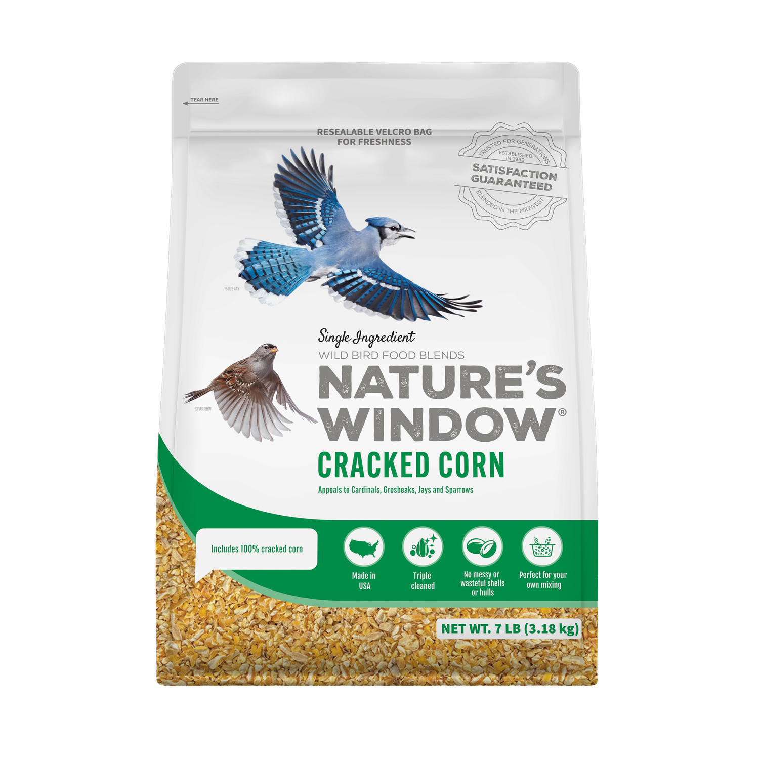 Nature&#39;s Window Cracked Corn (7 lb)