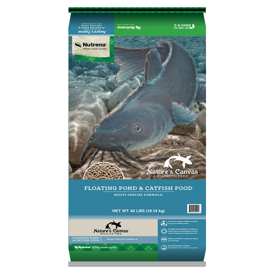 Natures Canvas Floating Pond &amp; Catfish Food (40 lb)