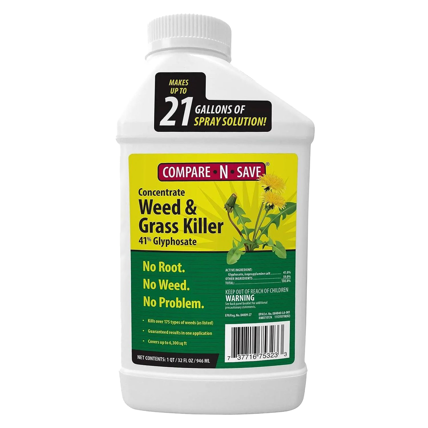 Compare-N-Save 41% Glyphosate Weed Killer Concentrate (32 oz)