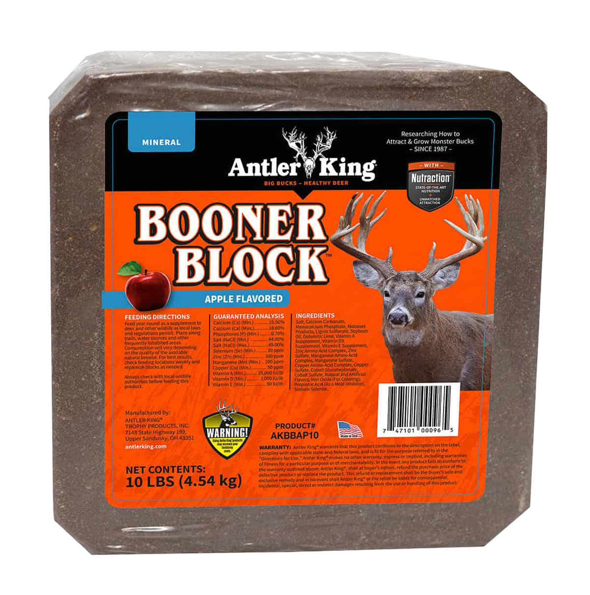 Antler King Booner Block - Apple Flavored (10 lb)